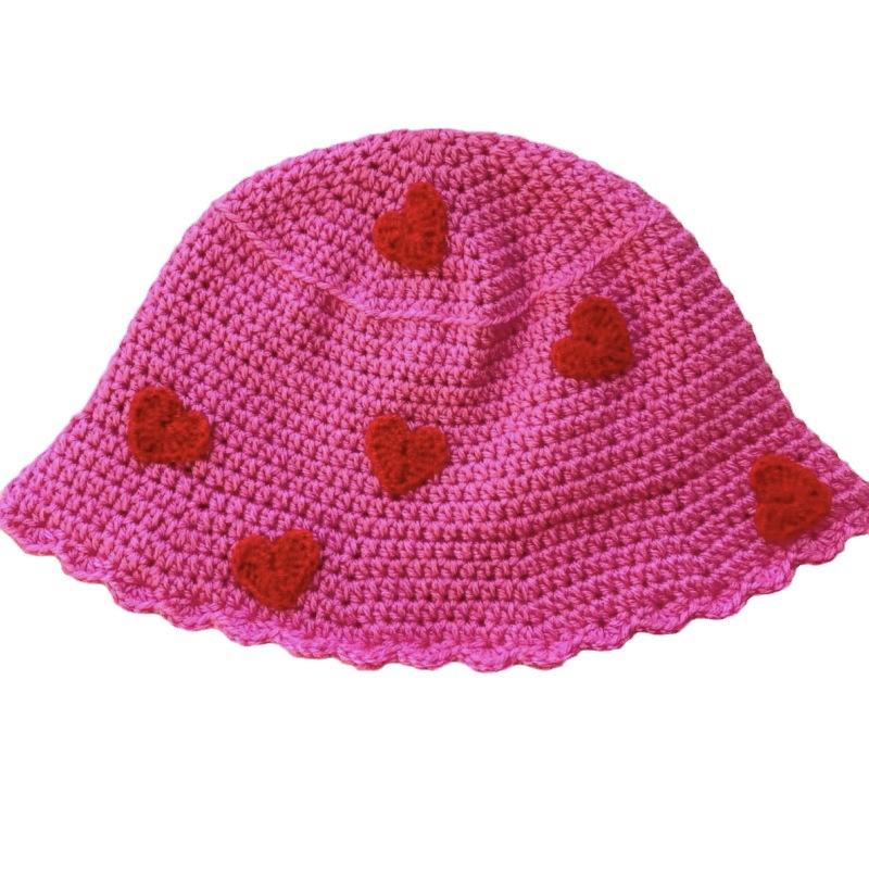 

Новая чисто ручной вязки полосатая шапка рыбака смешанных цветов с короткими полями для взрослых шляпа для тазика