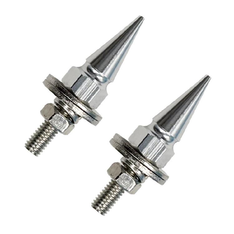 Aluminium-Nummernschildschrauben Spitzkappen-Design Einfache Montage Befestigungsmaterial Für Motorrad-Autoschilder