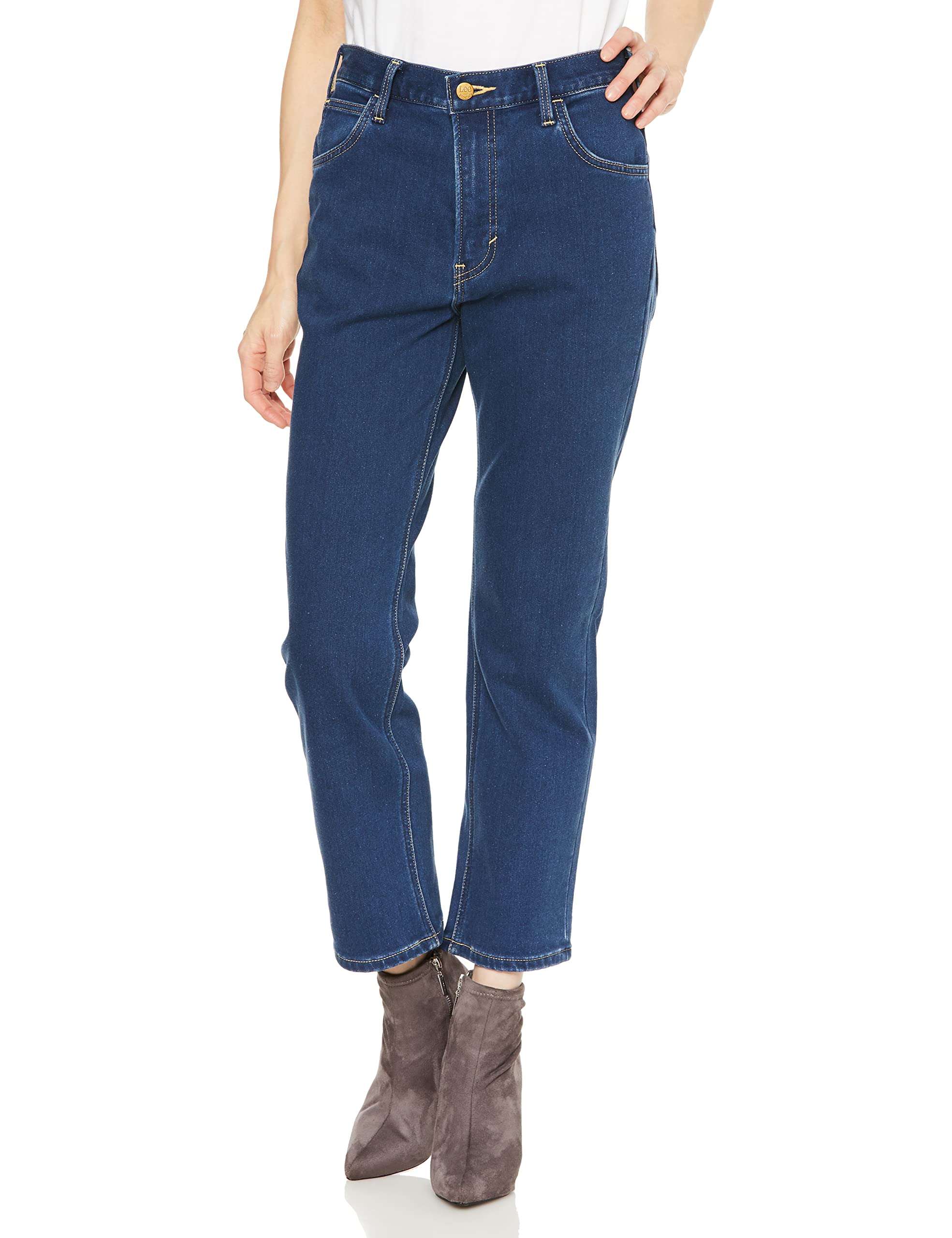 

Lee Jeans Теплый Деним Холодный Размер S [Официальный] Брюки, Эластичные, Погода, На флисовой подкладке, Женские, Синие, синий