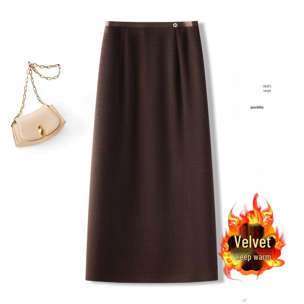 Women's Autumn/Winter 2025 A-line Slimming Pencil Skirt - Fashionable & Versatile