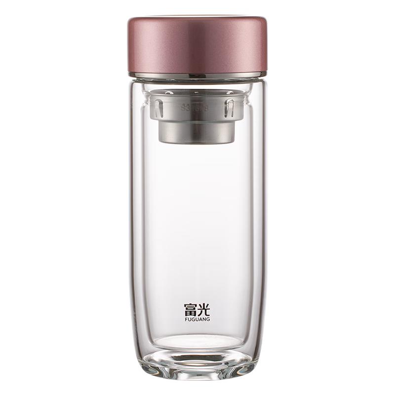 Fuguang Double-Layer Borosilicate Glass Tea Tumbler