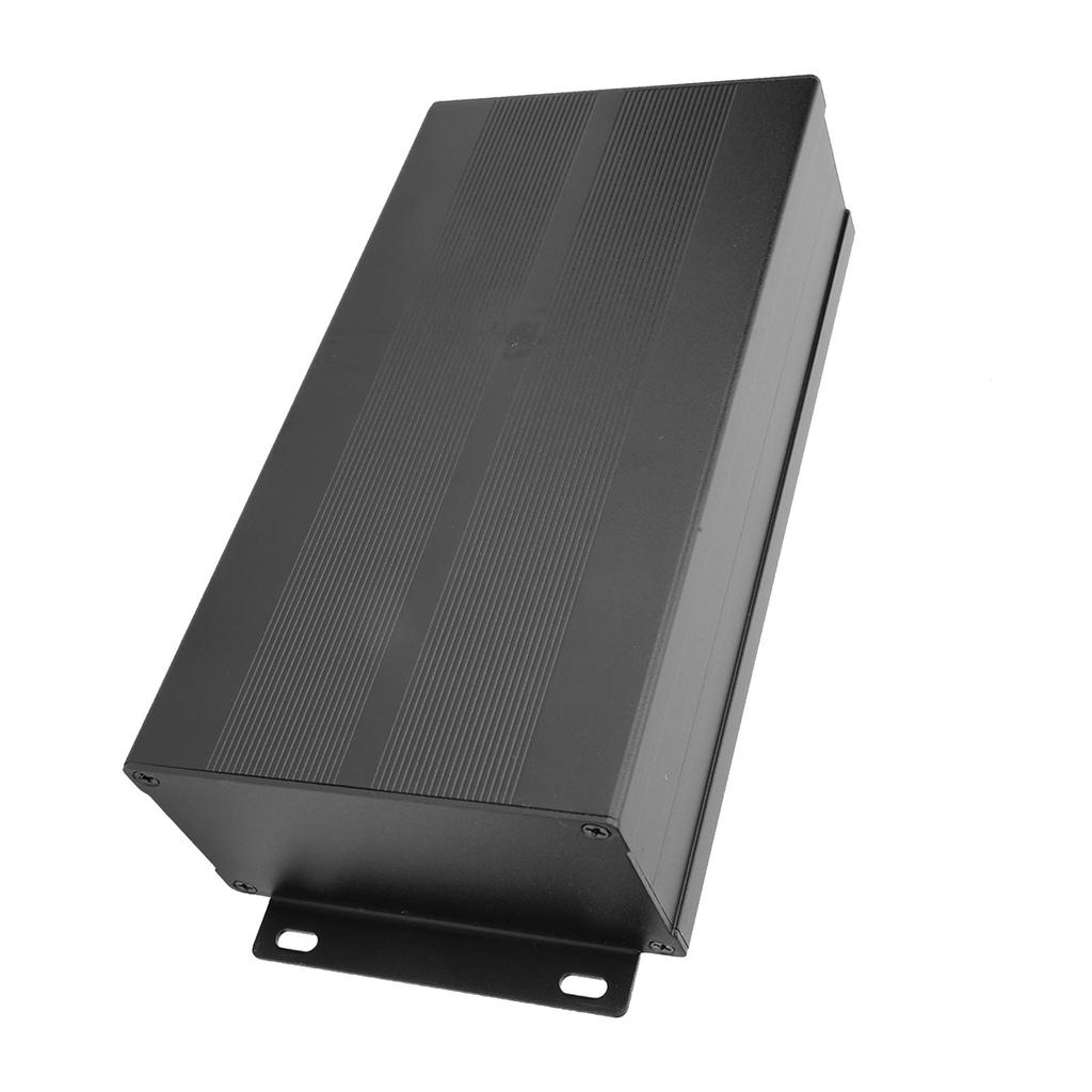 Enclosure Electronic   Circuit Board Project Aluminum Box Cooling Case Sand Black Bend Plate