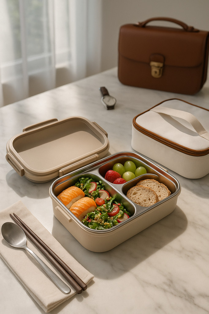 Izolovaný obědový box Yousheng s přihrádkami Snadno se čistí Nerezová nádoba na oběd Znovu použitelný box Bento s nádobím pro dospělé děti