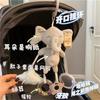 Pull String Baby Rattle Toy, Stroller Hanging Pendant, Sensory Grasp Training Toy, Car Seat Hanging Soothing Toy for Newborn Infant 0‑12 Months