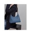 Purple Hand held Underarm Bag Genuine Leather Fashion Crossbody Bag Women's New Style Handbag Women's Method
