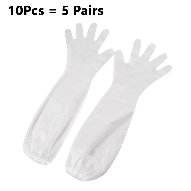 

Disposable Extended Thickened Gloves Kitchen Dishwashing And Vegetables Cleaning Waterproof And Oil-resistant Food Grade Gloves