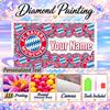 Bayern Munich 5D DIY Diamond Painting Custom Name Text, Full Drill Rhinestone Mosaic Art Home Gift