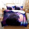 Nordic Art Bedding Set 3Pcs Vigvisir Fantasy Viking Pattern Modern Stylish Bedroom Ornament Vivid Print Cozy Microfiber Bedding