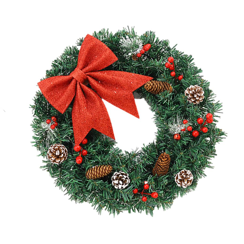 Artificial Wreath for Front Door Party Table Centerpieces Light up Christmas Wreath for Indoor and Outdoor Decoration