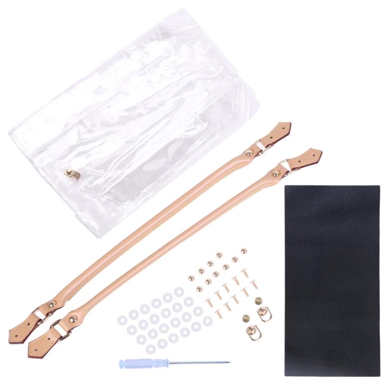 D0LF Clear PVC DIY Tote Bag Handbag Making Kit Handmade Gift Bags Craft Accessories Tool Set Birthday Holiday