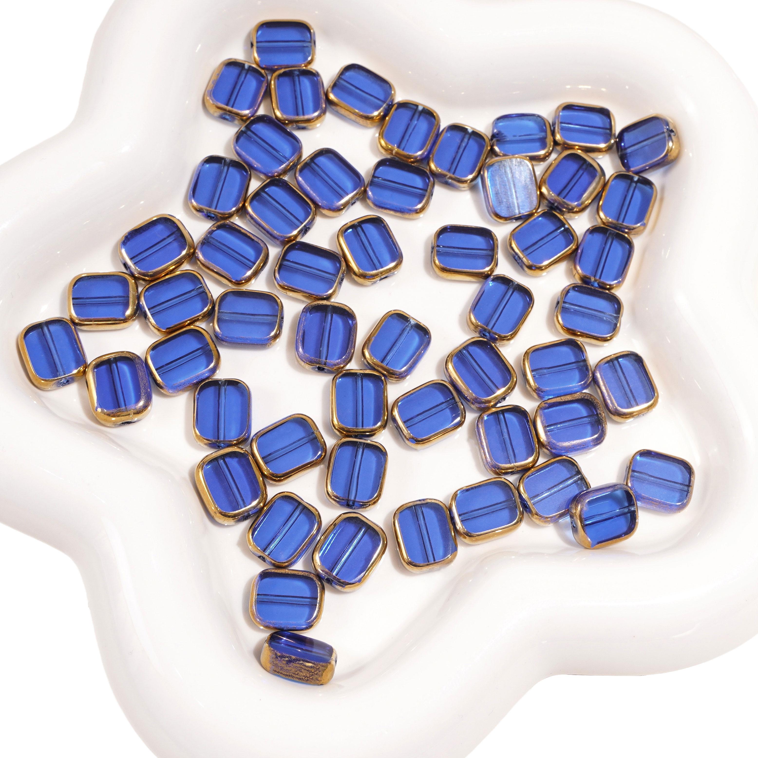 

5-10 шт. Эллипс стеклянные бусины хрустальные разбросанные бусины для самостоятельного изготовления браслетов ожерелий ювелирных изделий 10x12mm 5pcs королевский синий