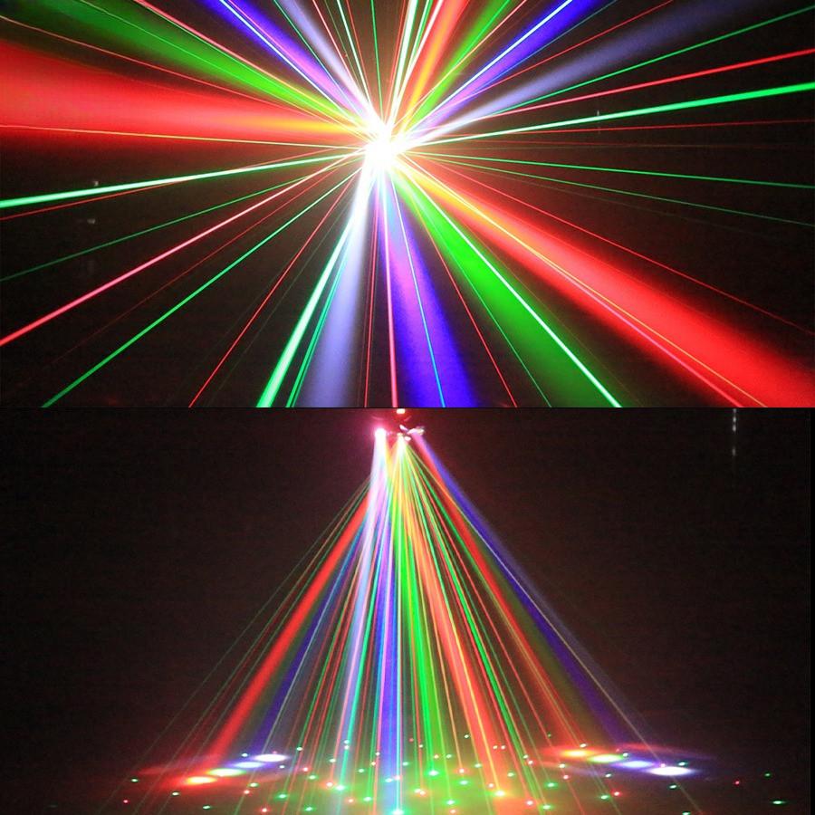 New Mini Six-Arm Disco Party DJ Laser KTV Atmosphere Light Remote Control Colorful Stage Effect Light