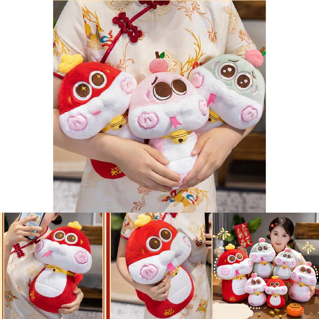 Adorable Plush Snake Toy For New Year Celebrations Soft And Cute Stuffed Animal Gift