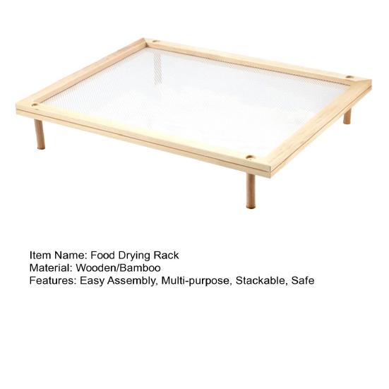 Food Drying Rack Stackable Multi-Tier Drying Rack Framed Mesh Pasta Drying Rack for Quick Air Drying Fruits Vegetables Herbs