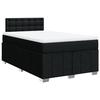 VidaXL Sommier à lattes de lit avec matelas Noir 120x200 cm Tissu 3287051