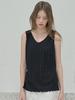 AVANT-G Knit Sleeveless Top – Black