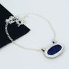 Blue Sapphire Gemstone Handmade 925 Sterling Silver Necklace Blue Sapphire Handmade Necklace For Women Necklace For Her