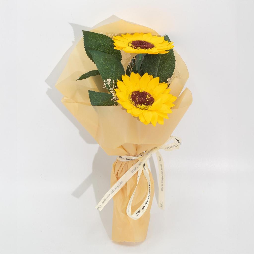 Soap Flower – Two Sunflower Bouquet