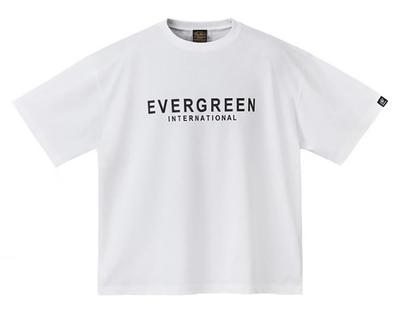 EVERGREEN Boxy Silhouette Size White E.G. T-Shirt, S,