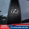 2Pcs Car Center Pillar Anti Scratch Sticker Protection Decor Decals Valve Cap For ES RX NX IS LS UX LM LX GX LC RZ CT GSNJ7
