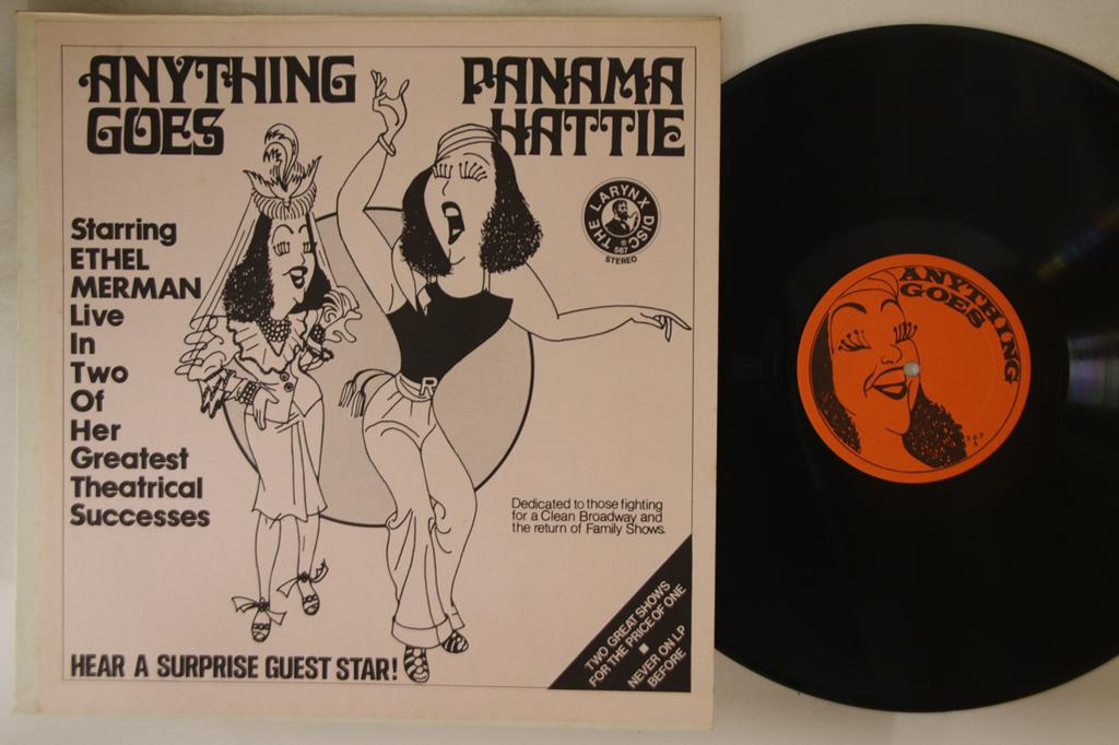 LP Record ETHEL MERMAN - Anything Goes & Panama Hattie 567 LARYNX US Soundtracks & Musicals Used