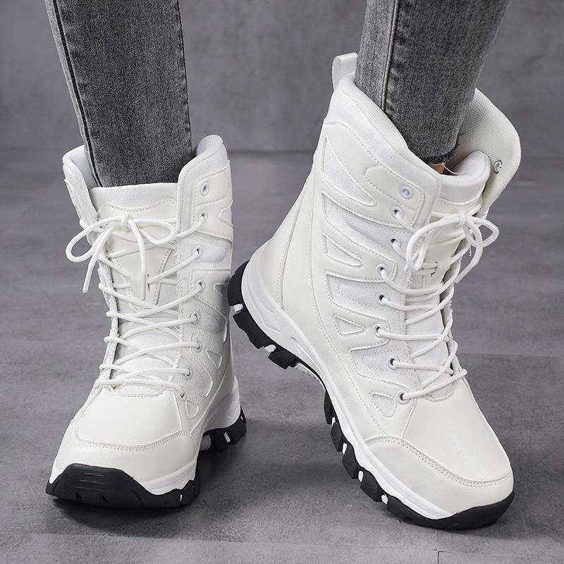 Outdoor snow boots sports tube foot warmer cotton shoes thickened with cotton to keep warm, casual and non-slip