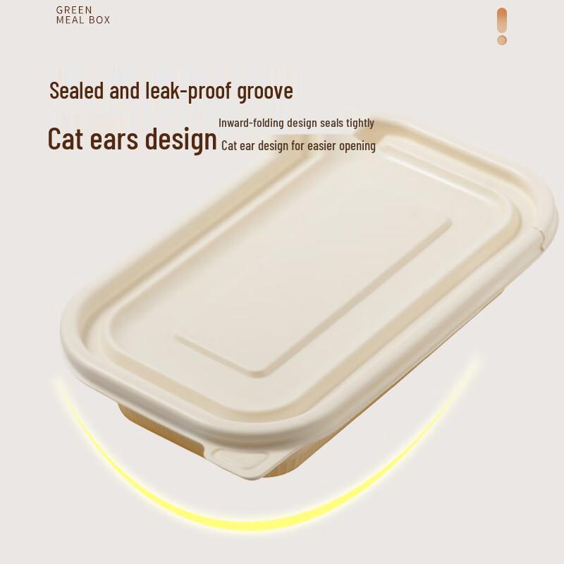 Xinyi 650ml Rectangular Biodegradable Corn Starch Food Containers