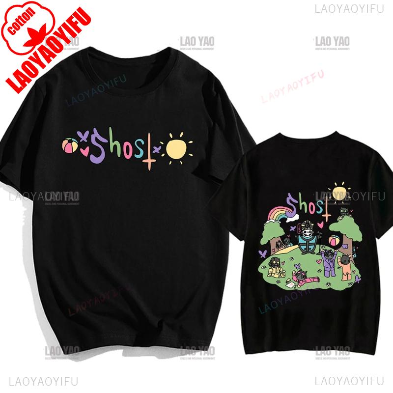 New Men T-shirt Ghost BC  Swedish Heavy Metal Band Fan Shirt Tshirt Women T Shirt Summer Cotton Casual Hipster Streetwear Tops