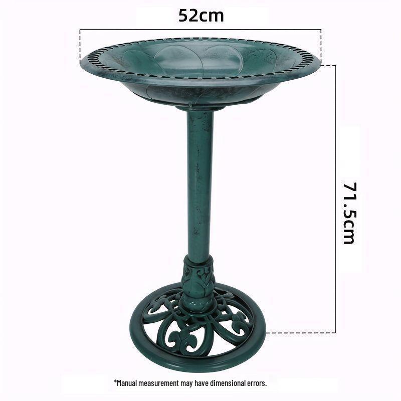 52CM Outdoor Bird Bath and Feeder for Gardens
