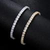 Copper Micro-Inlaid Zircon Square Tennis Bracelet - High-End Fashion Jewelry