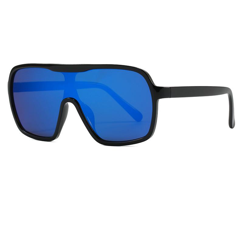 

Men s Street Style Cross-Border Fashion Sunglasses: UV Protection, Large Frame, Integrated Cycling Design