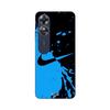 Phone Case - MANIACASE - Oppo A17 - Black and Blue Color - TPU Silicone - Nike Logo Pattern