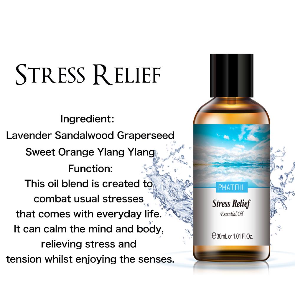 PHATOIL 30ml Compound Essential Oil Good for Stress Relief Healthy Calming Body Relieve Water Soluble Oil Natural Essential Oil