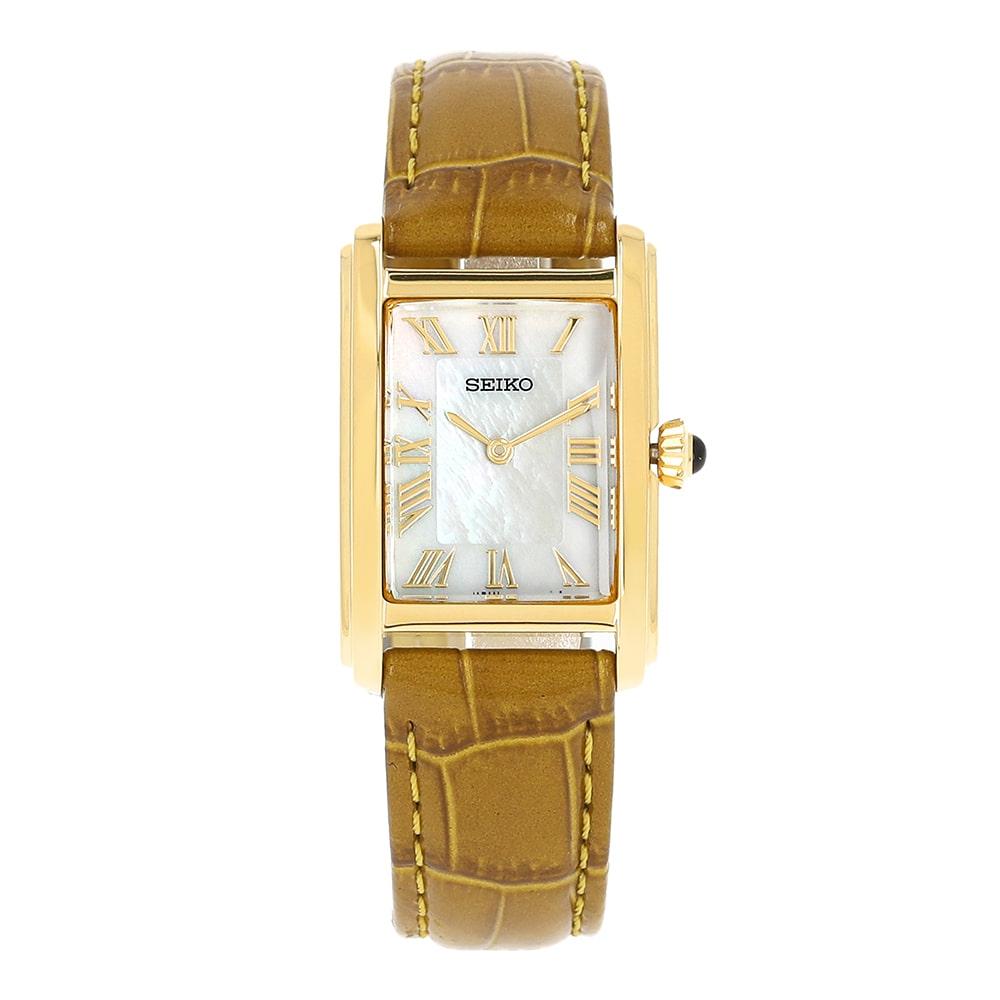 

Seiko Women S Leather Watch Square Swr100p1 SWR100P1