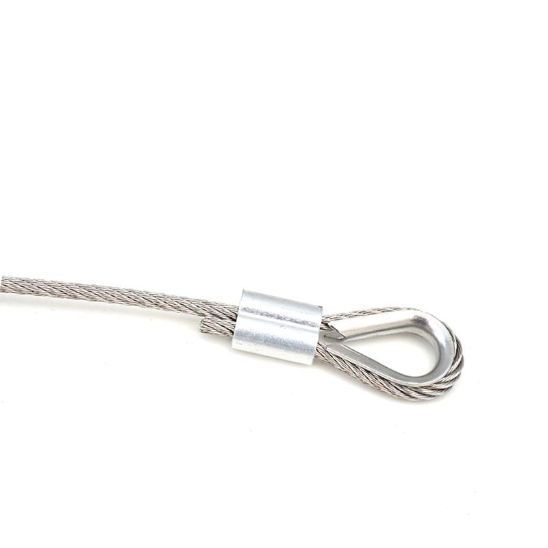 500pcs 2mm M2 Sleeves Aluminum Oval Double Hole 8 Shape Ferrules For Crimpling Wire Rope Cable Clamp
