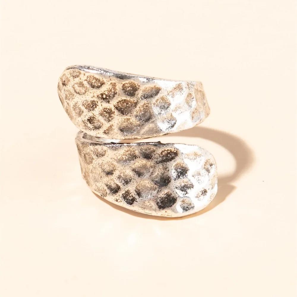 Einfach Kreativ Trend Öffnend Verstellbarer Ring Konkav Unregelmäßig Fingerring Schmuck Straße Nische Party Geschenk Zubehör