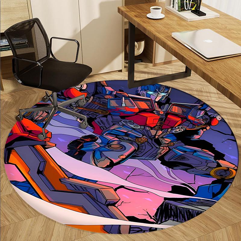 American science Pattern Round Rug, Indoor/Outdoor Mat, for Picnic, Gameroom, Bedroom, Office, Living Room, Home Decor Carpet, Birthday Gift