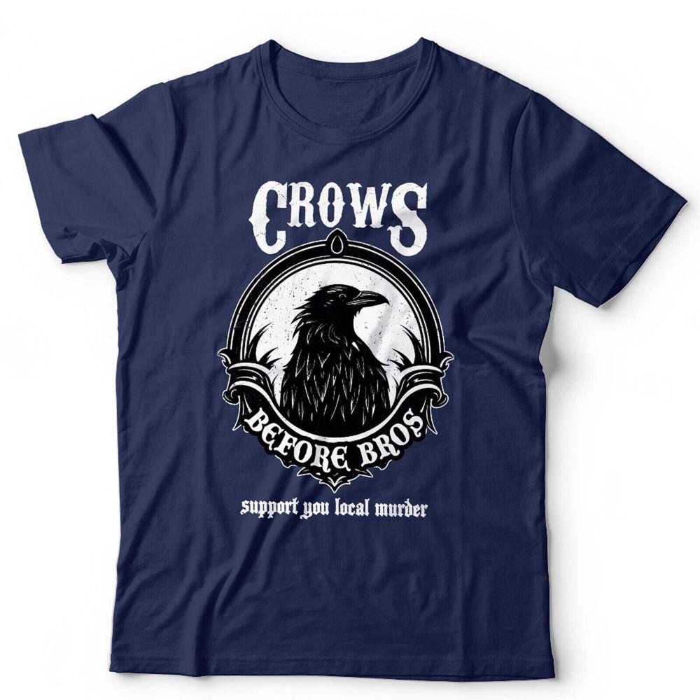 Goth Tshirt Crows Before Bros Gothic Halloween Support Your Local Murder Gift S