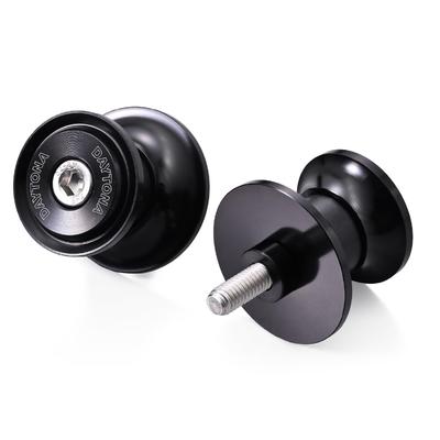 Daytona 61525 Rear Swing Arm Spool Motorcycle Stand Nylon Grip Black 2 Pack