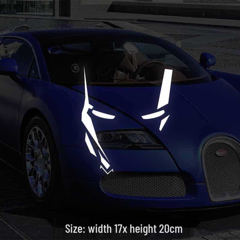 Reflektierender Iron Man Auto- & Motorrad-Windschutzscheibenaufkleber