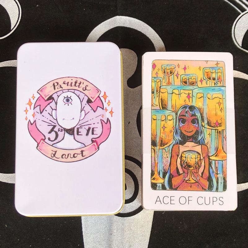 78Pcs Longest Dream Tarot Card Set Divination Tool With Detailed Guidebook Colorful Frame Fortune Telling Cards
