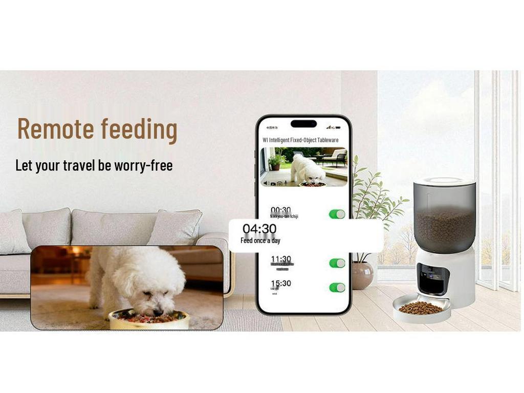 Remote Self-Service Automatic Cat Feeder with Camera – Smart Pet Feeder