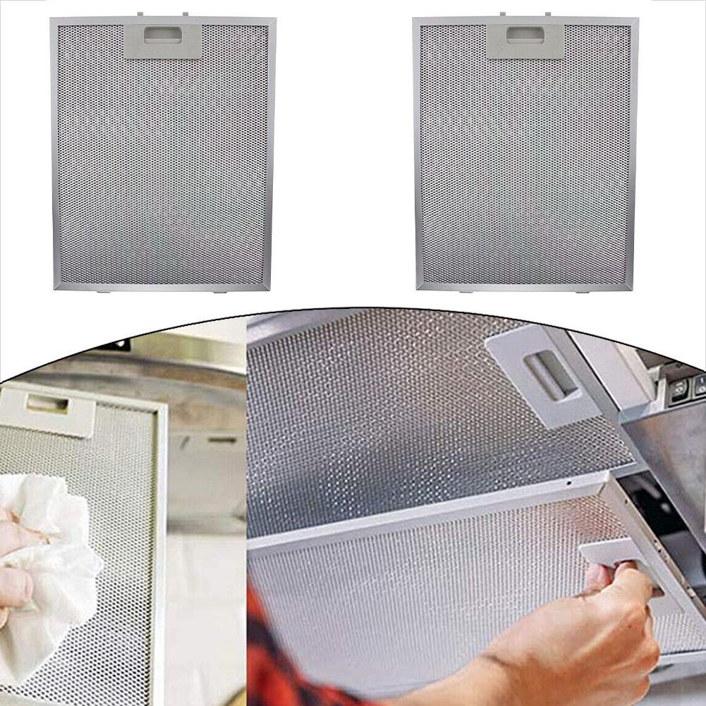 Cooker Hood Metal Mesh Filter Replacement Set of Two Size 280 X 350 X 9 Mm