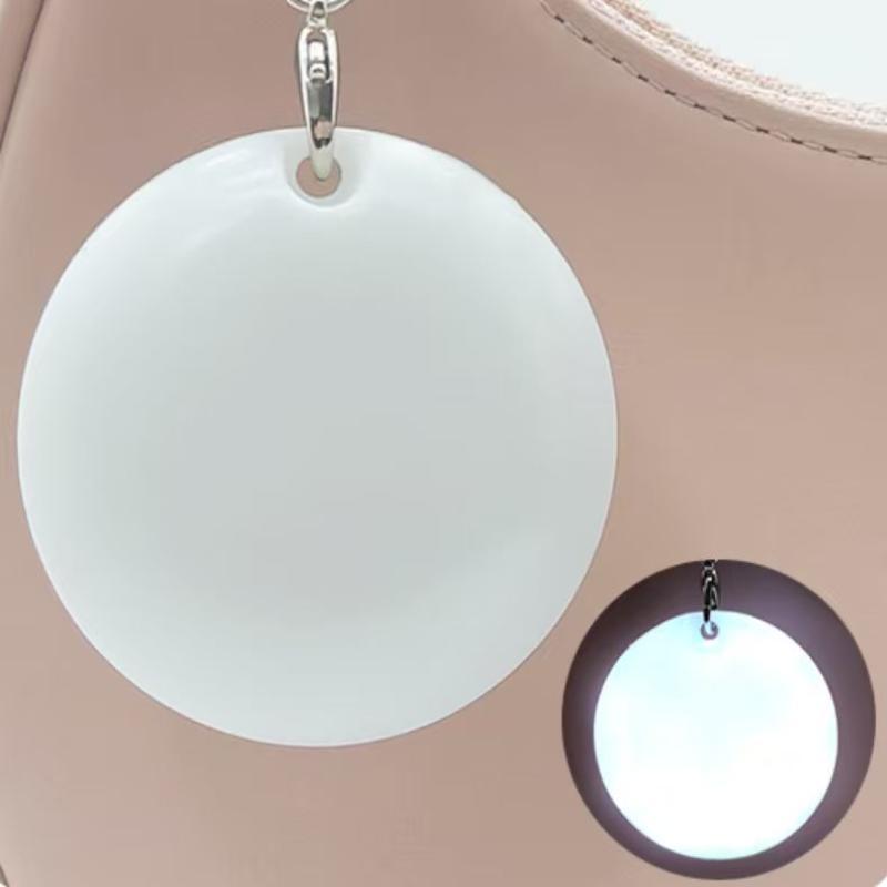 Heart Shaped LED Night Light Keychain USB Rechargeable Easy Carry Soft Glow Portable Lamp for Backpack Night Outings
