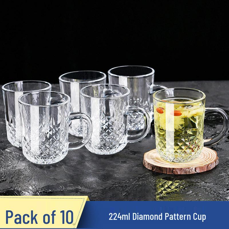 ZISIZ Elegant Glass Water Cup