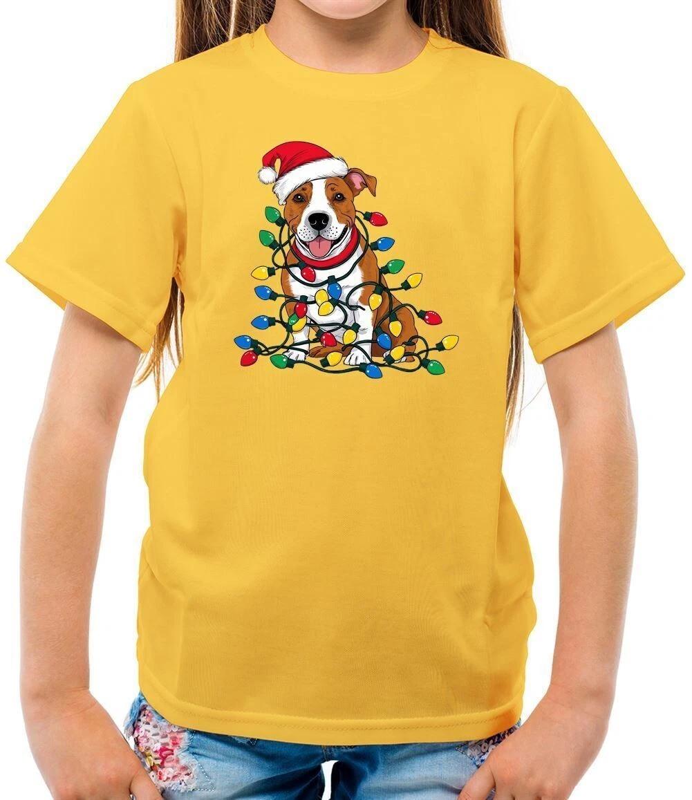 

Staffordshire Bull Terrier - T-Shirt - Christmas Staffy Dog Animals 120