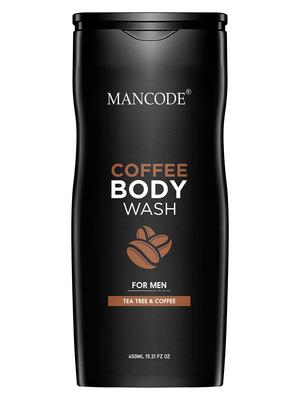 MAN CODE Kaffee Körperwäsche für Männer 450ml | Für Körper, Gesicht Mit Kaffee Und Natürlichen Ölen Extrakt | Ölkontrolle | Geruchsschutz | 450 ml Duschgel