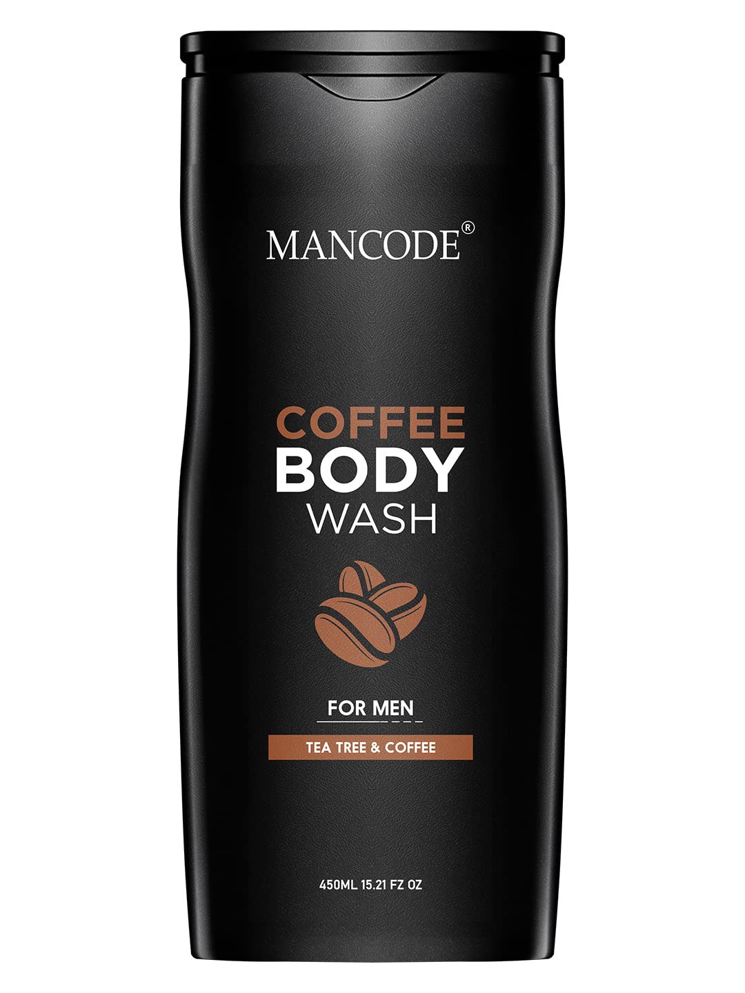 

MAN CODE Кофейный гель для душа для мужчин 450 мл | Для тела, лица с экстрактом кофе и натуральными маслами | Контроль жирности | Защита от запаха | Гель для душа 450 мл