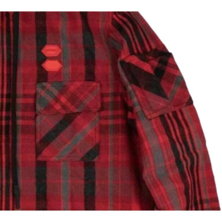 OFF WHITE Jackets Men's Red Hooded Non Detachable Moderate Other OMGA061E19E230022010