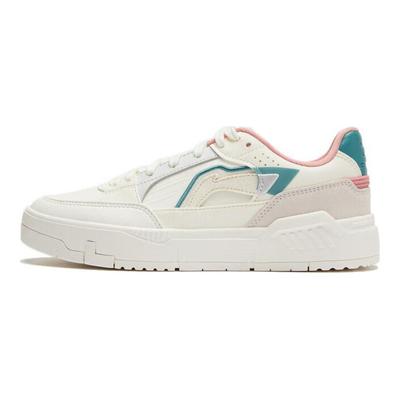 Li Ning Common 80s Zachte Rebound Dikke Zool Verhoogde Hoogte Comfortabel Veelzijdig Antislip Slijtvast Laag Uitgesneden Skateschoenen Dames sneaker AGCU040-2